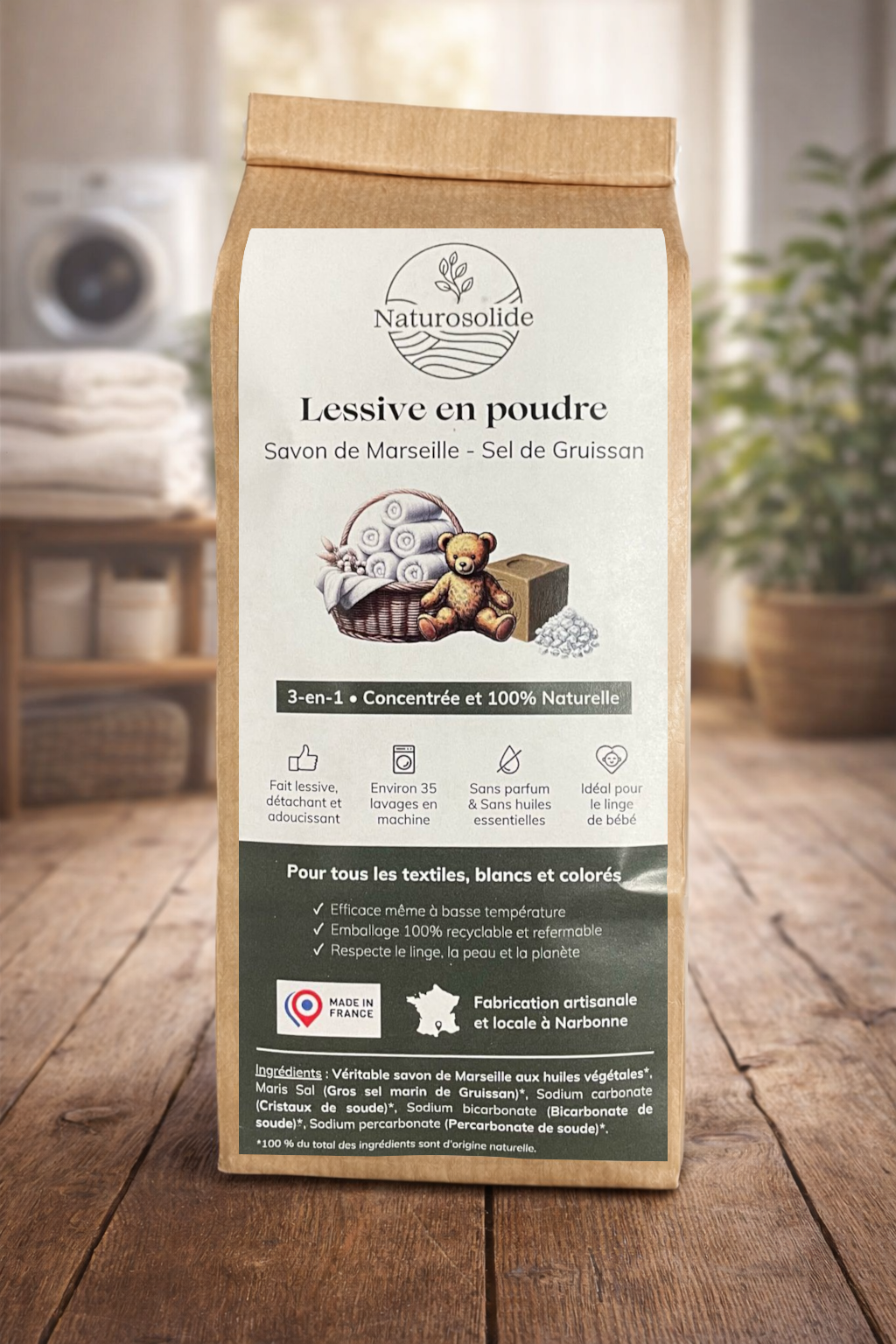 Lessive en poudre naturelle
